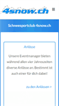 Mobile Screenshot of 4snow.ch