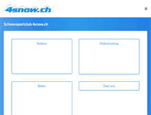 Tablet Screenshot of 4snow.ch